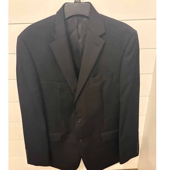 Lauren Ralph‎ Lauren Black Wool Blend Men's Suit Jacket Blazer Size 40R